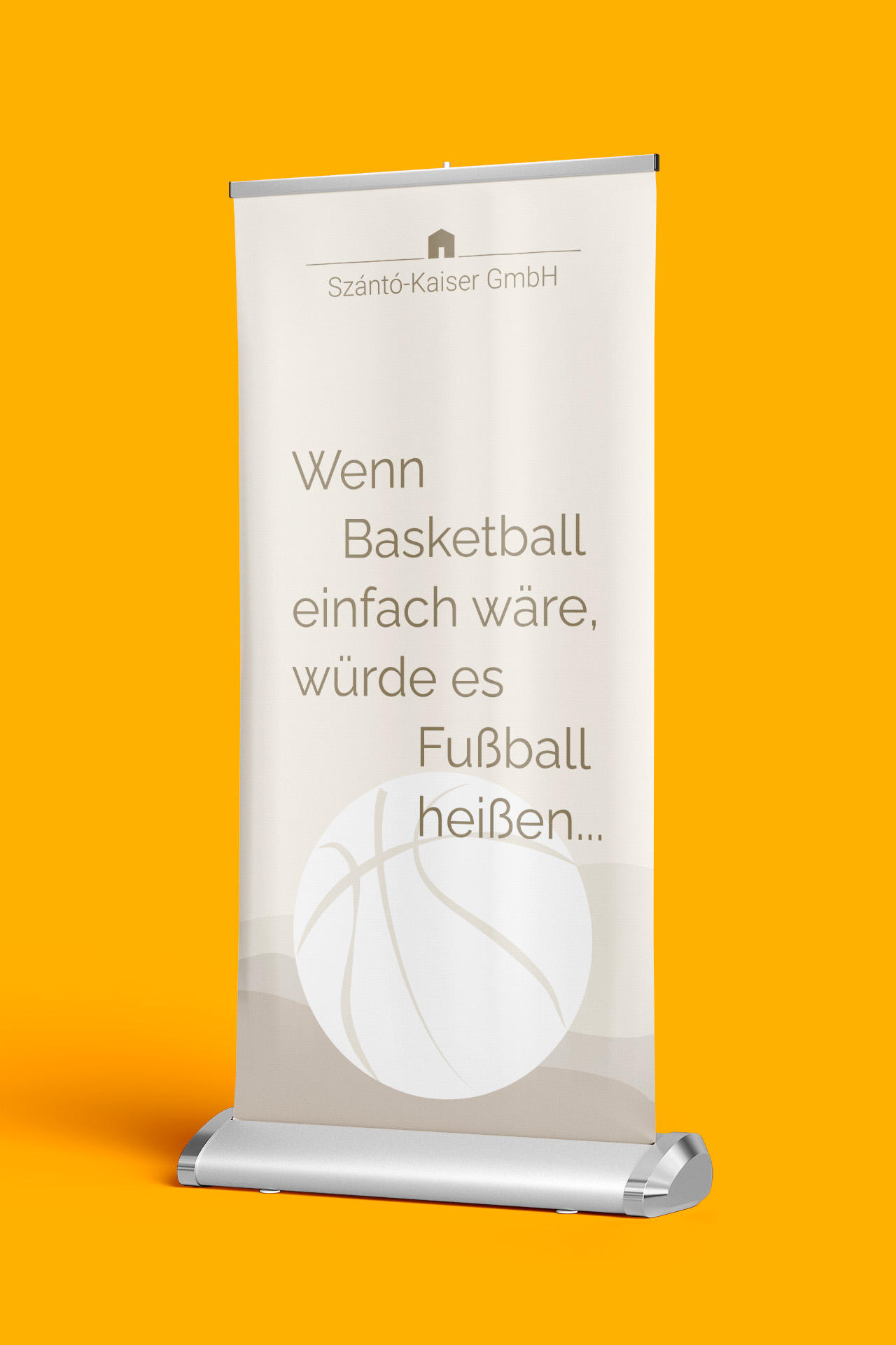 Werbeauftritt als Basketball-Sponsor